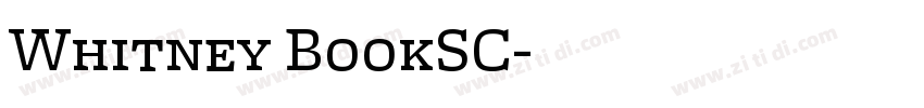 Whitney BookSC字体转换
